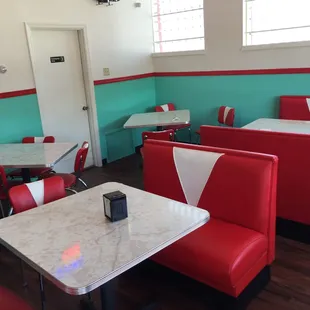 Cute retro booths, new this season