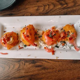 Deep fried deviled eggs