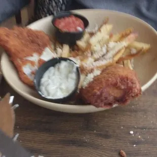 a plate of food on a table