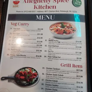Menu page 5