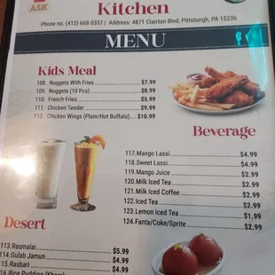 Menu page 7