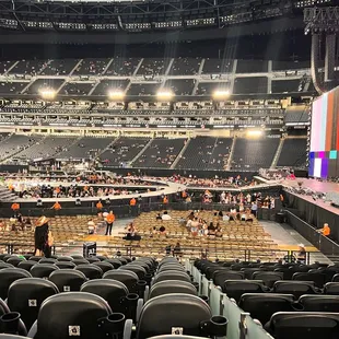 The stadium before the start of the show