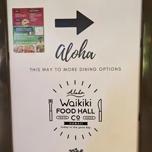 Located in Waikiki Food Hall, Bldg C