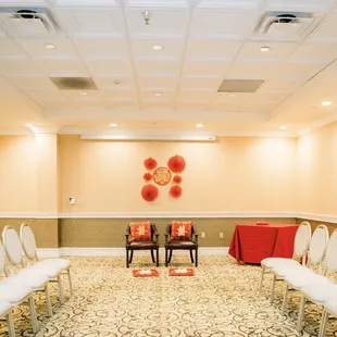 Tea ceremony set up with help of Allegro