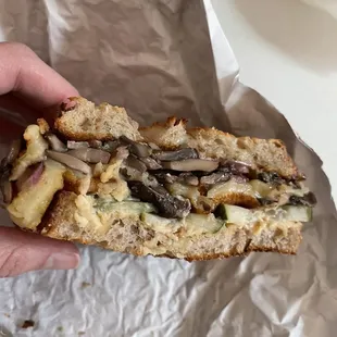 Mushroom sandwich