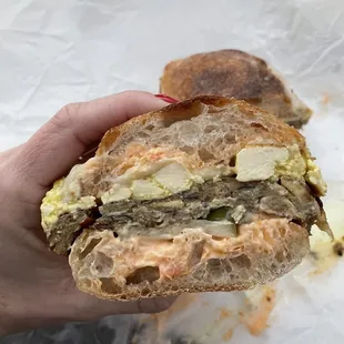 Breakfast sandwich- sooo good.