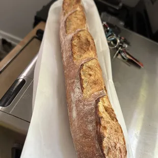 a long loaf of bread