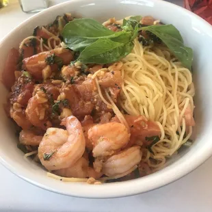 Campellini with shrimp