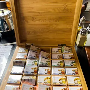 A great tea selection for a chilly evening or cool day.