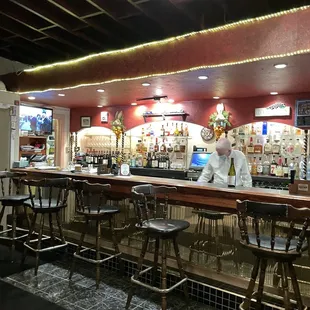 a man behind the bar