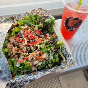 BBQ chix salad.