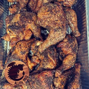 Smoked chicken quarters for your next event!
