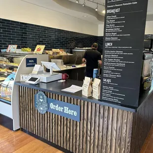 Ordering at the counter