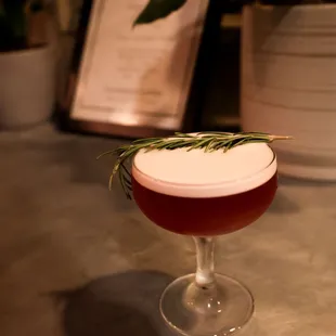 a closeup of the drink