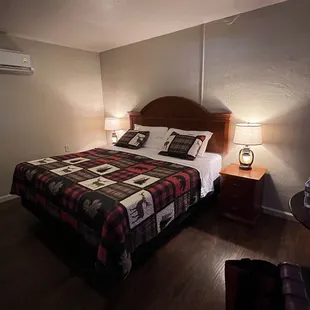 Comfy bed with western decor