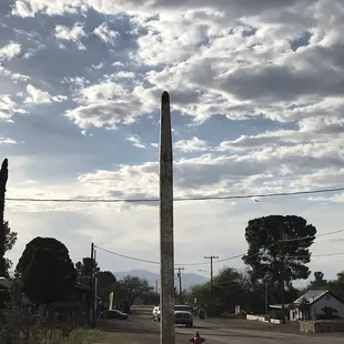 Some historic pole thing across the street