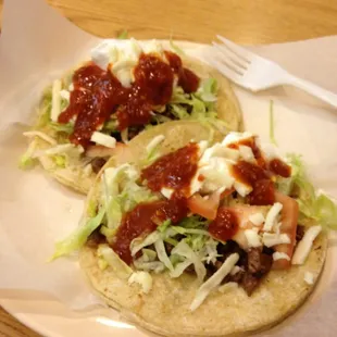 2 tacos de asada