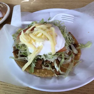 Al pastor tostada