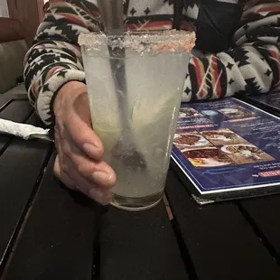 Paloma. See thru. Tells you alot of the mix/water and alcohol ratios. Tasted of a bitter lemonade.