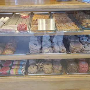a variety of baked goods