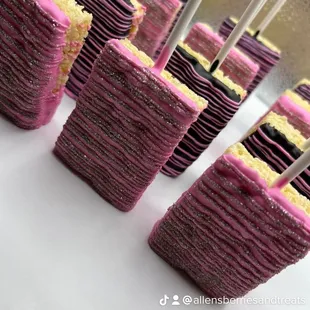 Chocolate dipped Rice Krispies