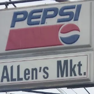 a pepsi sign