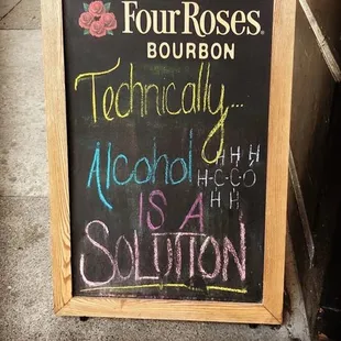 Funny chalkboard
