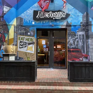 The entrance