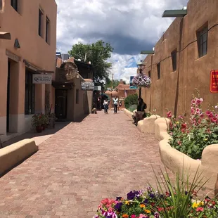 Alley where bar is located