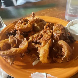 Fried onion rings