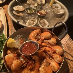 oysters and mussels, shellfish, oysters, food, mussels
