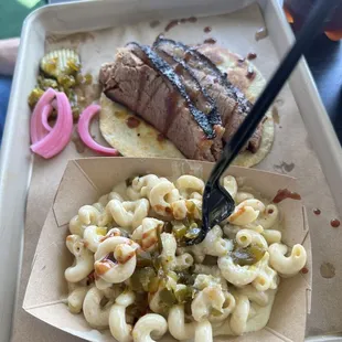 Brisket and Green Chile Mac/Cheese
