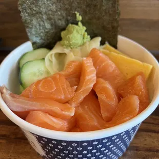 R01. Salmon Chirashi Don Sushi Bowl