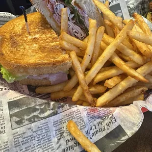 Market Club with fries