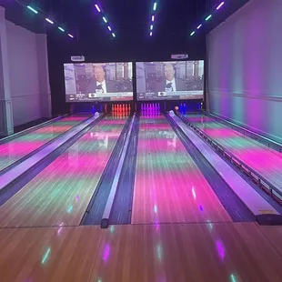Private bowling lanes!