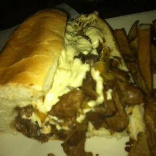 Tastes better than my phone allows it to look I swear... Vegan cheese steak sub.