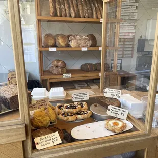 Checkout area with food