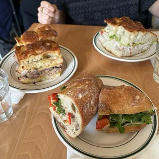 Turkey sandwich, Cubano, mushroom banh mi