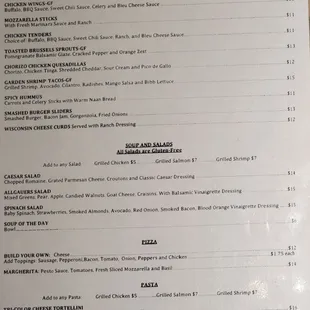 Menu as of 2/2/2024