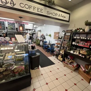 the inside of the store