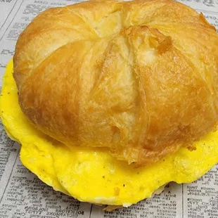 Breakfast sandwich - this one has sausage, egg and cheese!