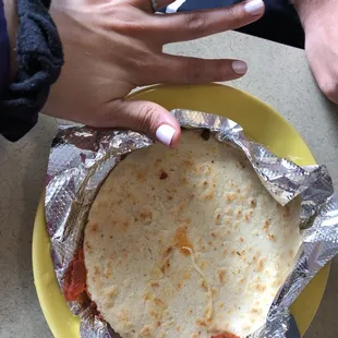 Gordita as big as my hand