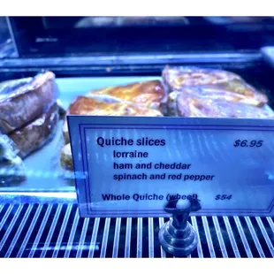 Quiche @ Alliance Bakery &amp; Cafe 1736 W Division St, Chicago, IL  Custom Cakes Pastries Macarons  etc. Coffees Nice Friendly Service. Cool!