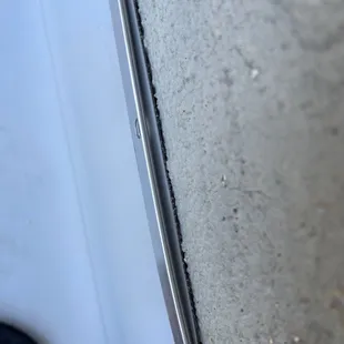 Not attached to the wall