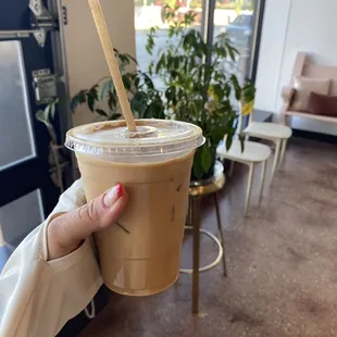 Ice Carmel latte
