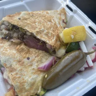 Huge vegetarian quesadilla