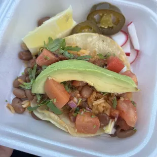 Vegetarian taco