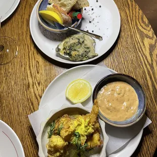 Alligator bites and oysters
