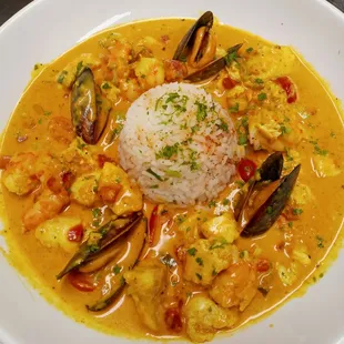 The Creole Curry Seafood special.