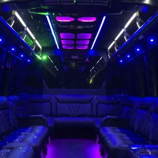 Interior of our New Luxury Party Buses